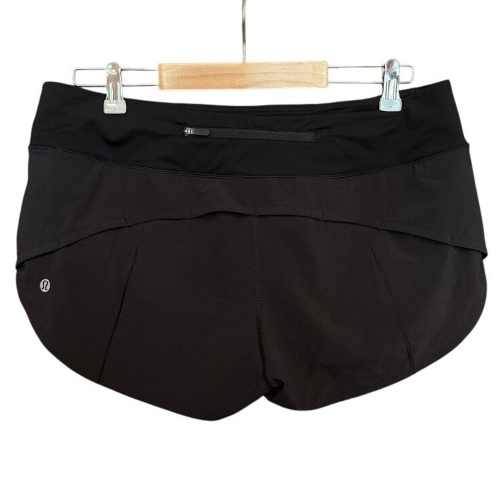 Lululemon Speed Up Short Black Size 10 - Picture 3 of 7